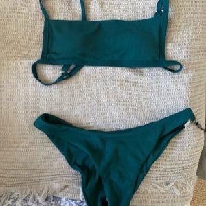 Zaful green swim suit!